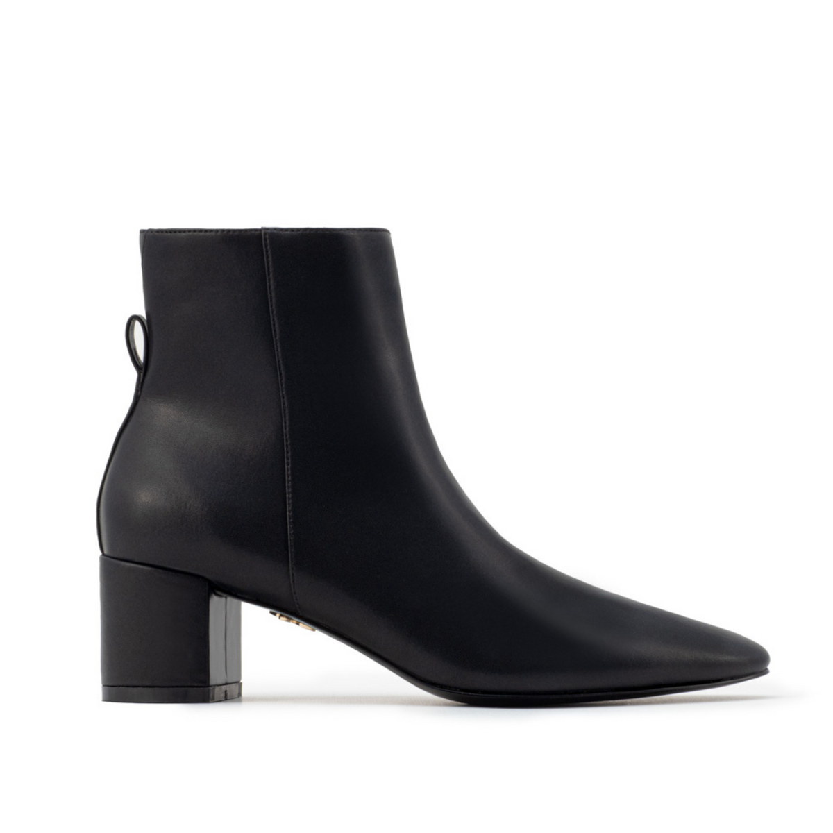 HEDY Midnight Black - Vegan Leather Ankle Boots - VEERAH