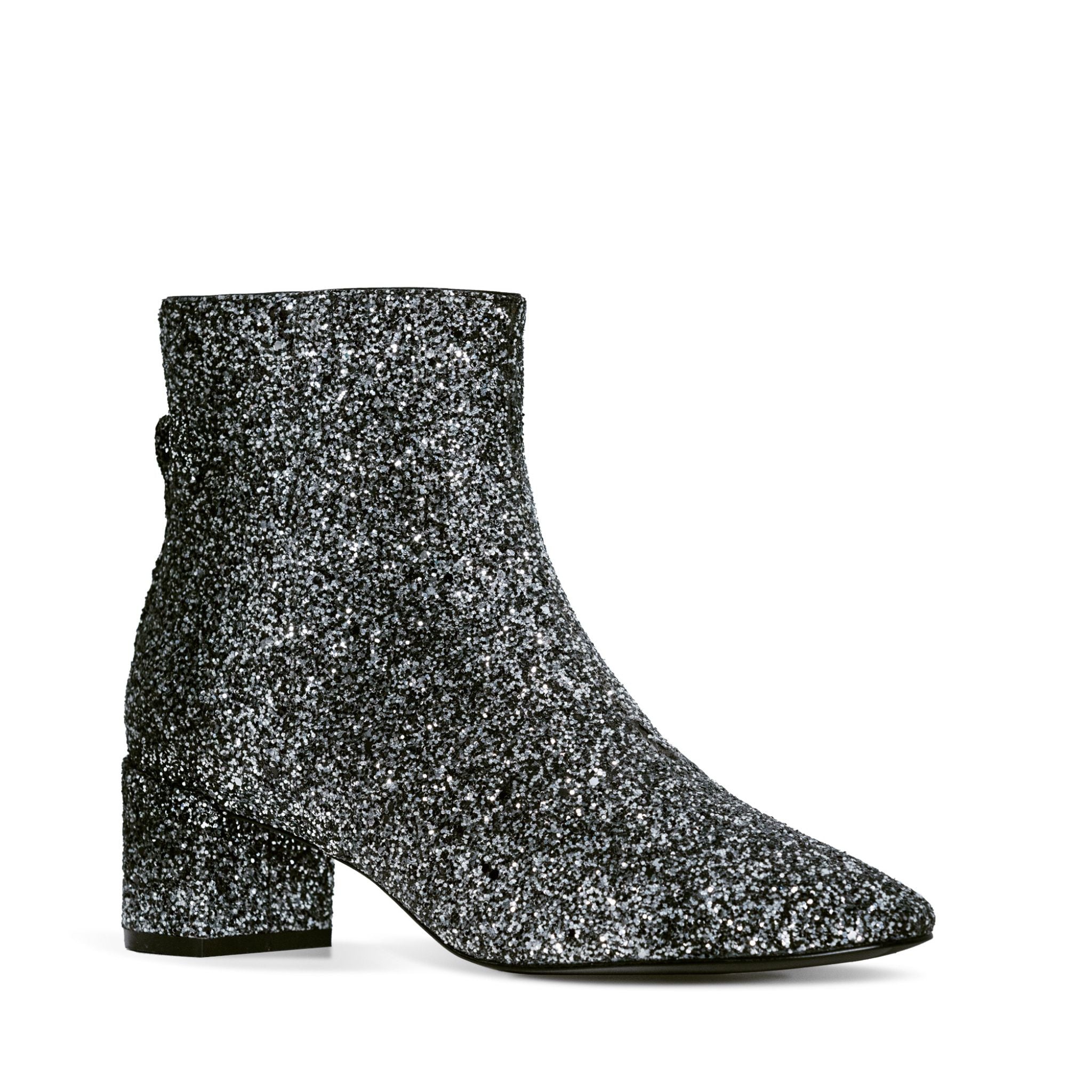 HEDY Ankle Boots in Diamond Dust Glitter- Sustainable Vegan Recycled ...