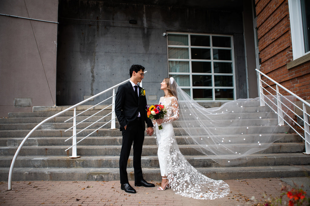 VEERAH Bride and photographer, Shandi-Lee Rodriguez, with her husband, optician Matthew Rodriguez.