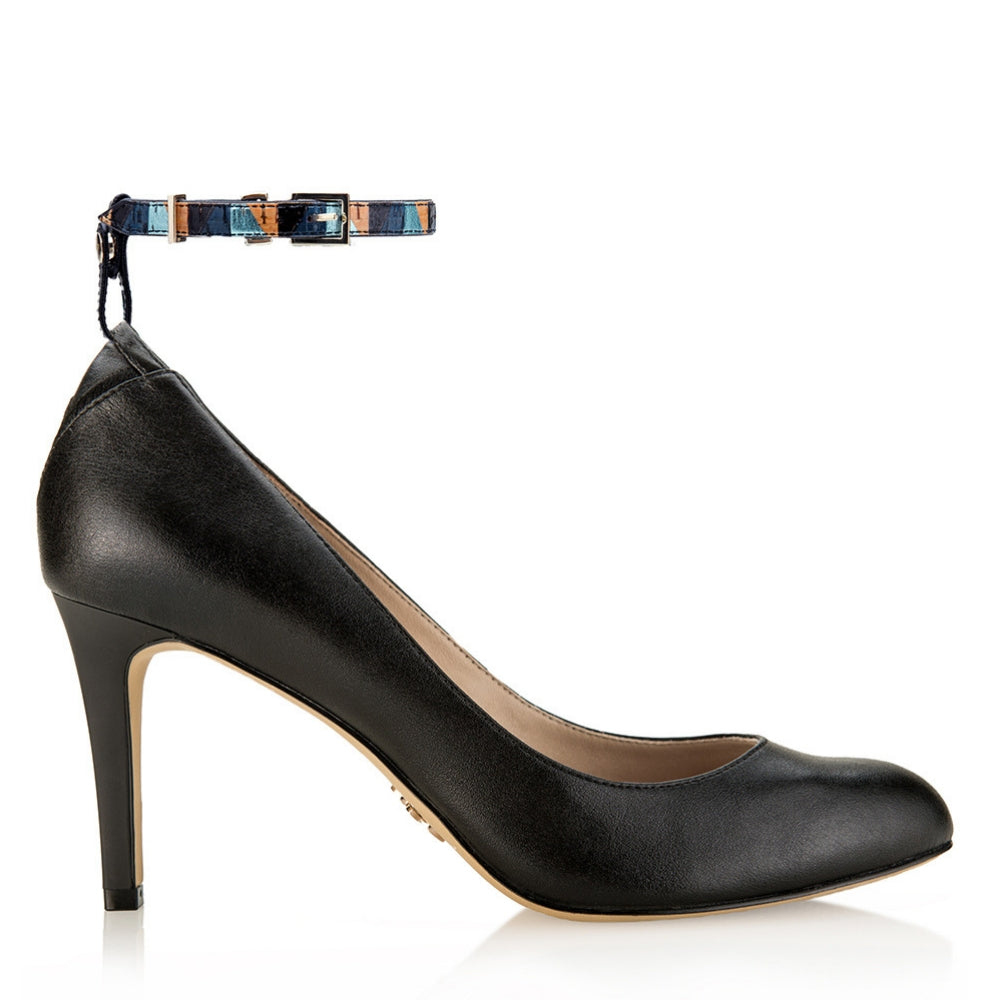 Cruelty-free Vegan Almond Toe Heels With Detachable Shoe Straps