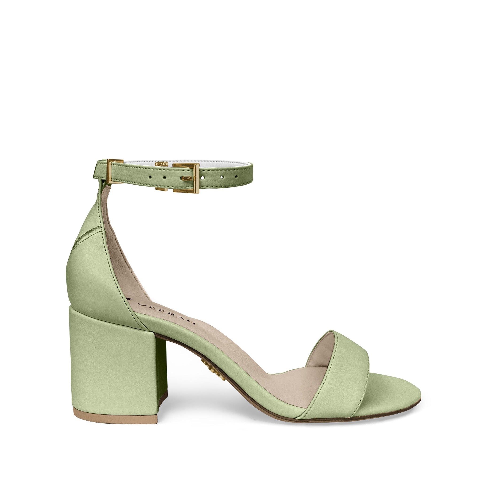 Patricia Green Women's Palm Beach Block Heel Scalloped Sandal in Lime Green